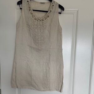 Alessia Pacini Beige Sleeveless Top